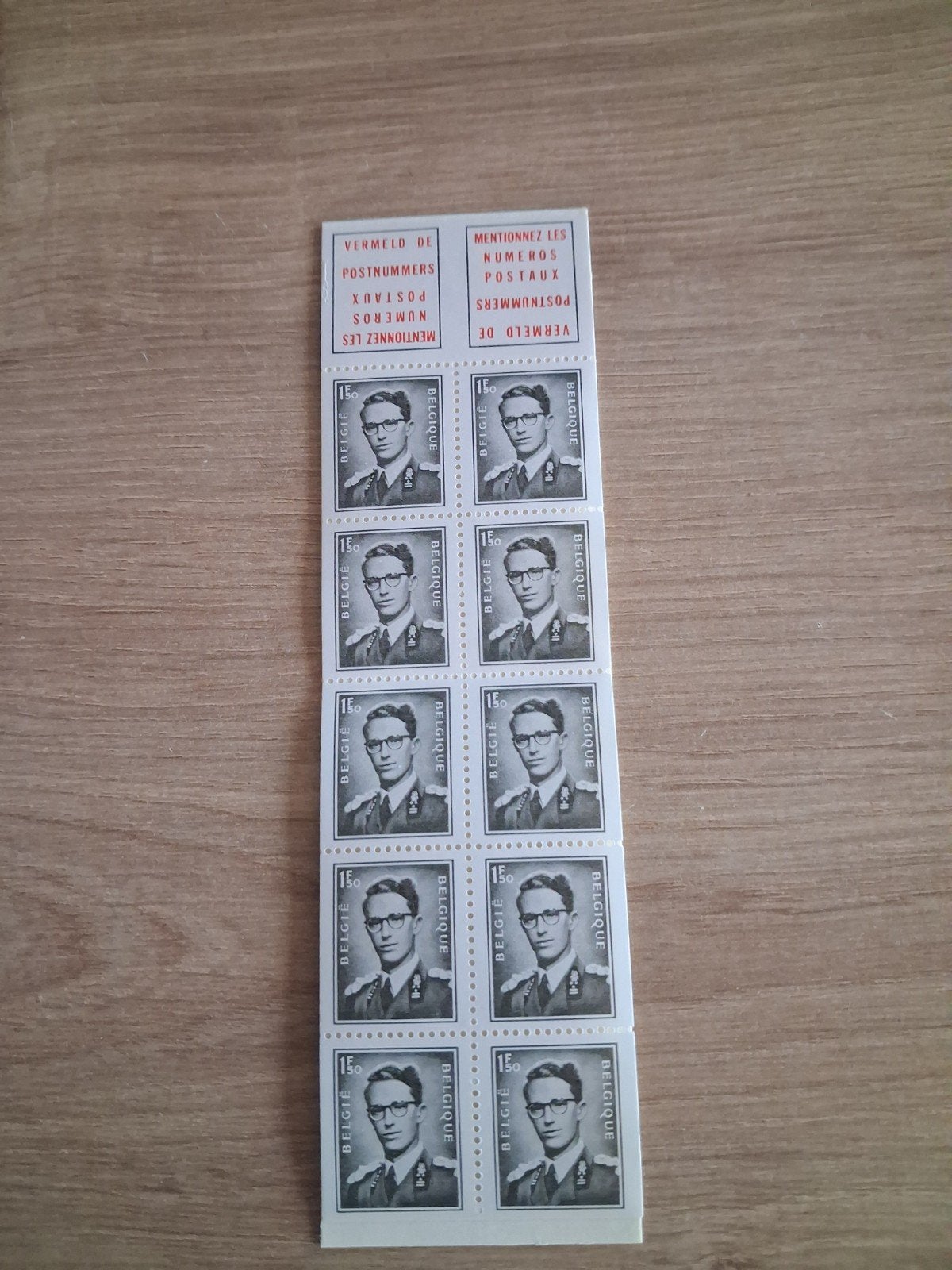 Carnets 10 timbres Roi Baudoin 1970, Timbres & Monnaies, Enlèvement ou Envoi