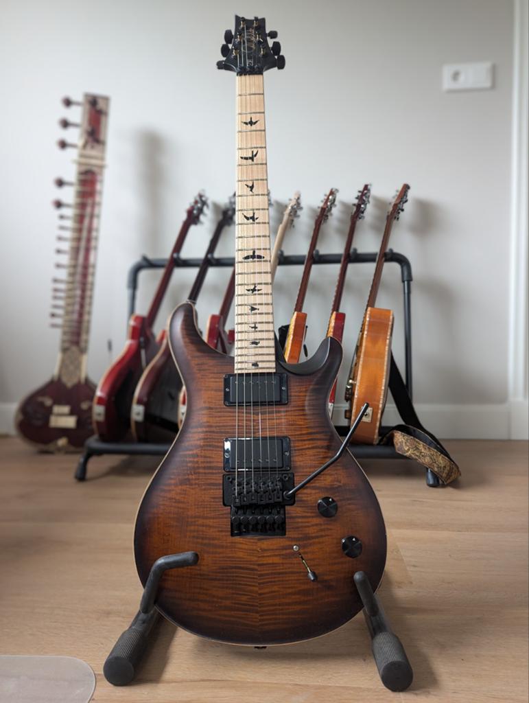 PRS Dustie Waring CE24 Floyd Burnt Amber Satin USA, Ophalen of Verzenden, Epiphone