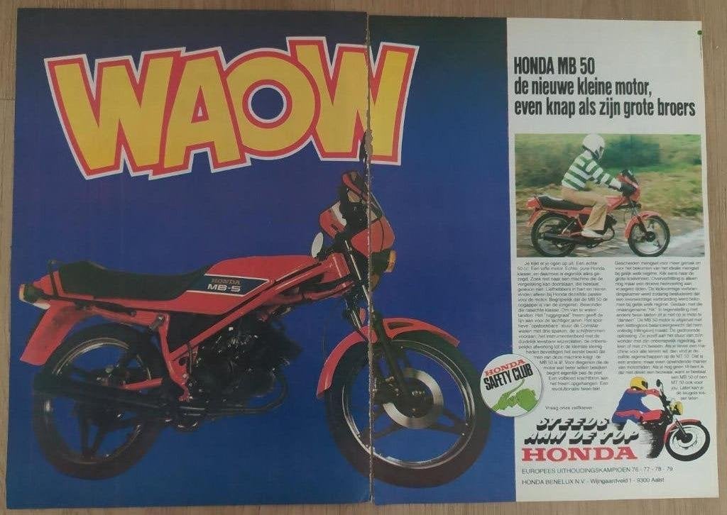 papieren advertentie Honda MB 50, Ophalen of Verzenden