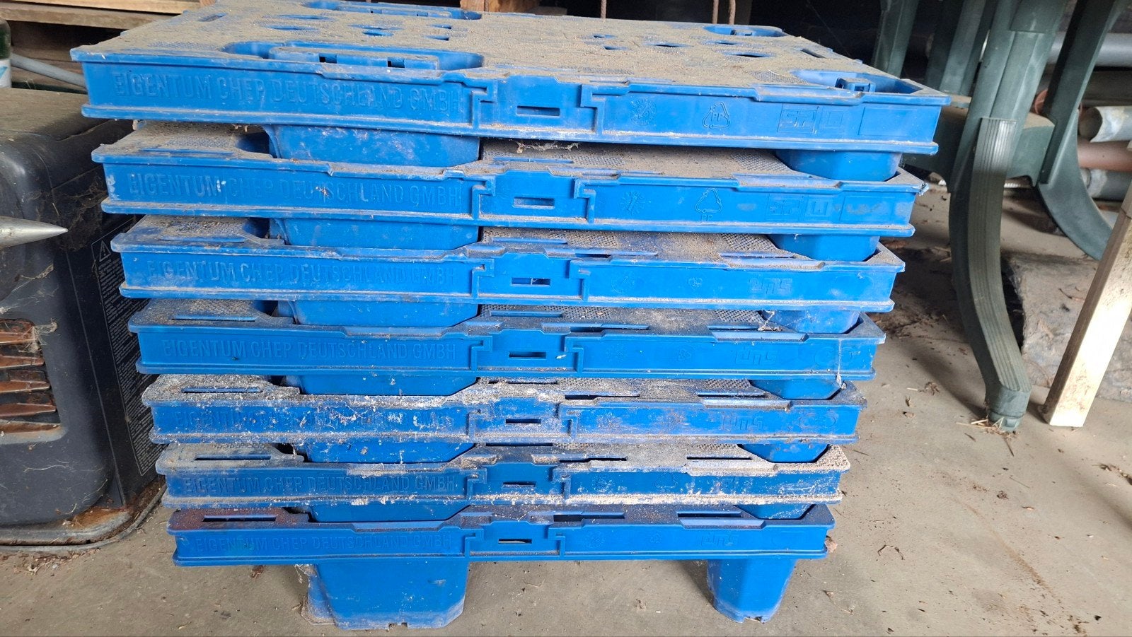 palettes, Enlèvement