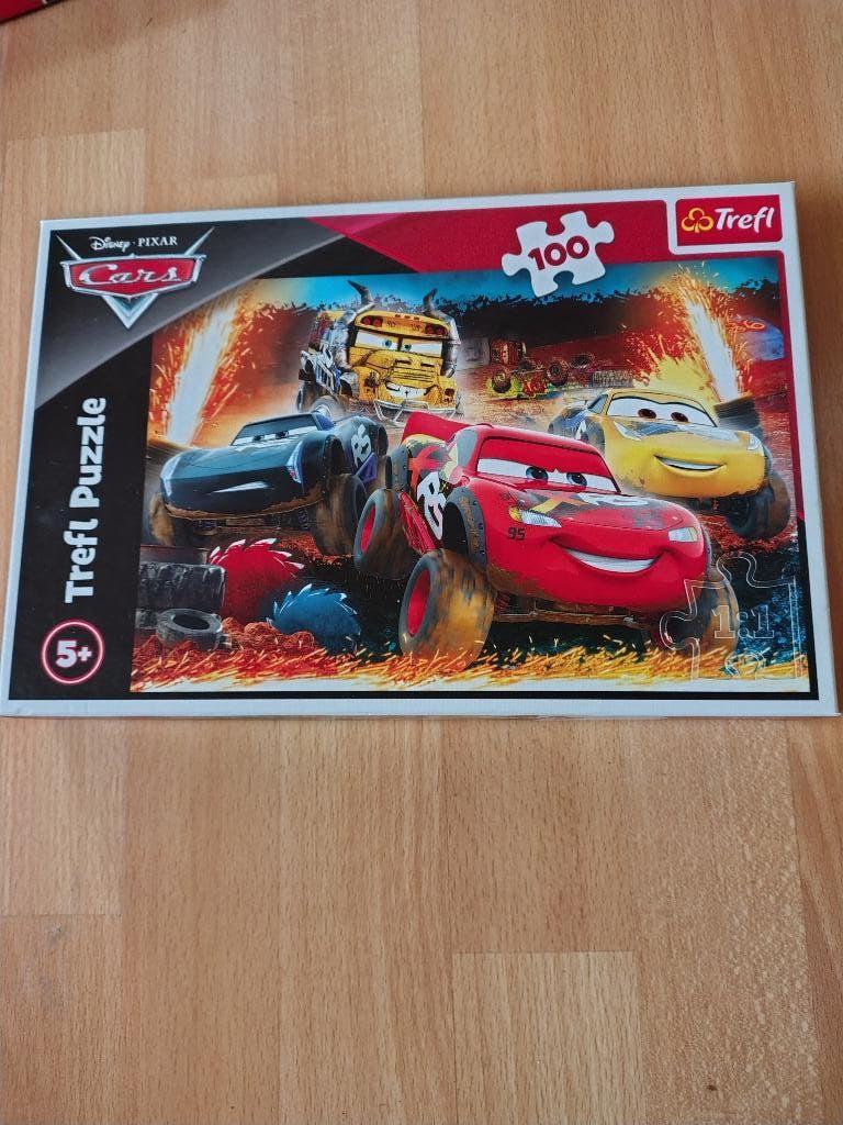puzzel Cars Disney 100 stuks xl Trefl, Ophalen of Verzenden, Minder dan 500 stukjes, Gebruikt, Legpuzzel