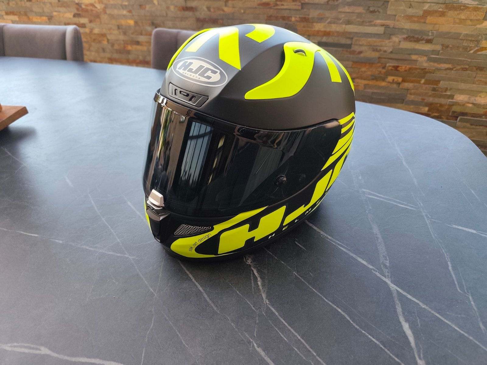 Casque Hjc Rpha11 - 2XL - Noir et jaune - Limited edition, Enlèvement ou Envoi, S, HJC