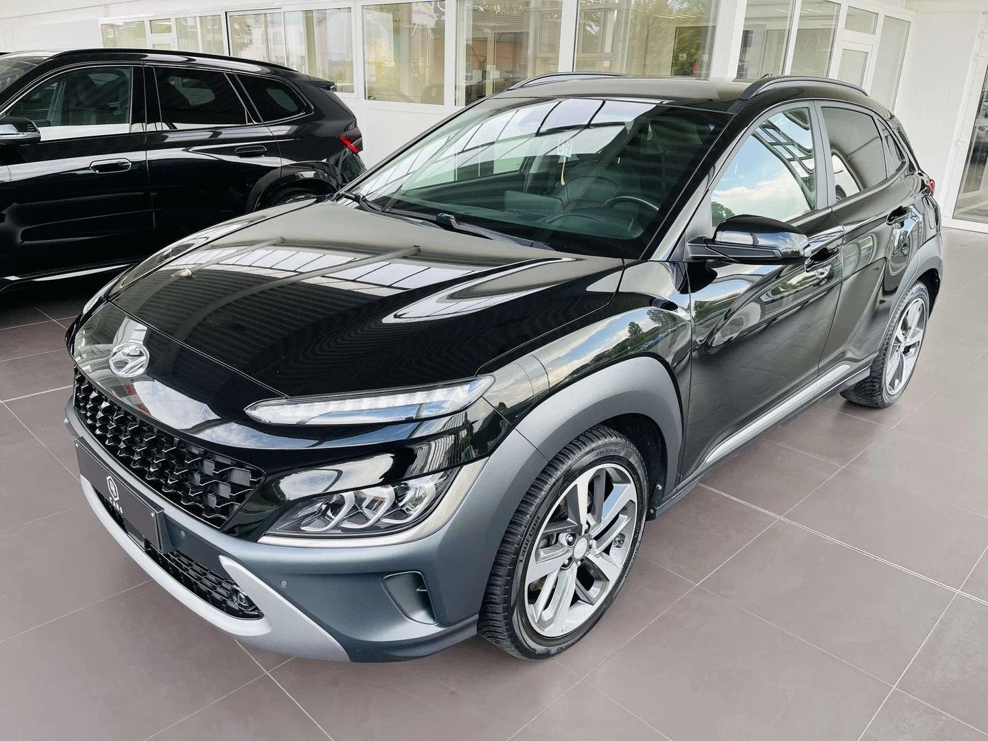 Hyundai KONA HEV 1.6 GDi * GARANTIE + LED + GPS + CUIR *, Auto's, Automaat, 105 pk, Gebruikt, Zwart