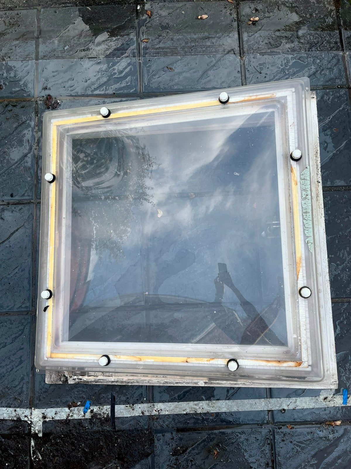 Dakkoepel met ventilatie (opendraaibaar) – 67x67cm, Ophalen, Gebruikt, Dakraam