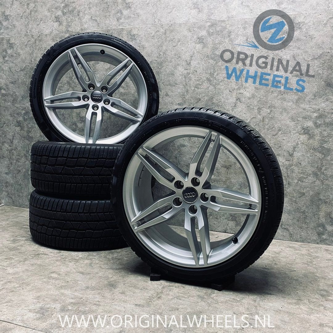 19 inch originele velgen + winterbanden Audi A5 S5, 19 inch, Gebruikt, 255 mm, -