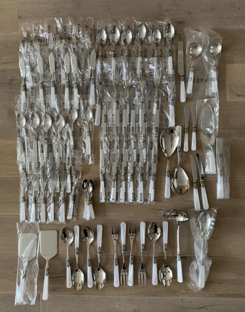 Ménagère de service EME Posaterie neuve - 85 pièces, Neuf, Résiste au lave-vaisselle, Ensemble de couverts, Enlèvement