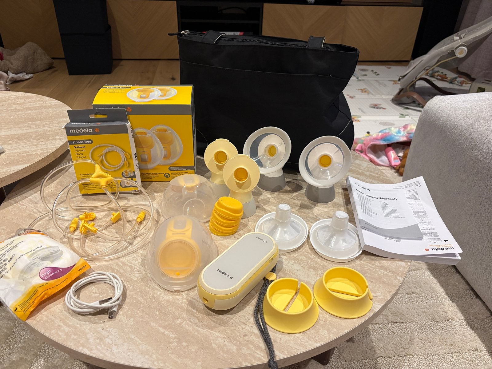 Medela Freestyle Flex + Medela Hands-free – Complete set, Mains libres, Enlèvement ou Envoi, Medela, Comme neuf