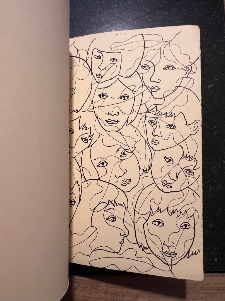 Visages - Marcel Hubert/Georges Bouillon, Peinture et dessin, Enlèvement ou Envoi, Utilisé, Marcel Hubert / Georges Bouillon