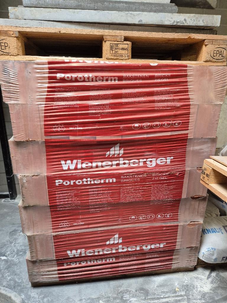 Snelbouwsteen Wienerberger Porotherm, Doe-het-zelf en Bouw, Metselstenen, Ophalen