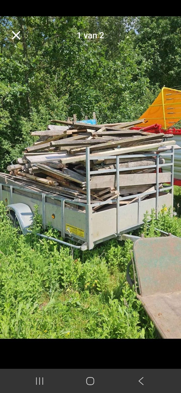 Gratis Brandhout Ename, op te halen tijdens kantooruren., Tuin en Terras, Brandhout, Ophalen