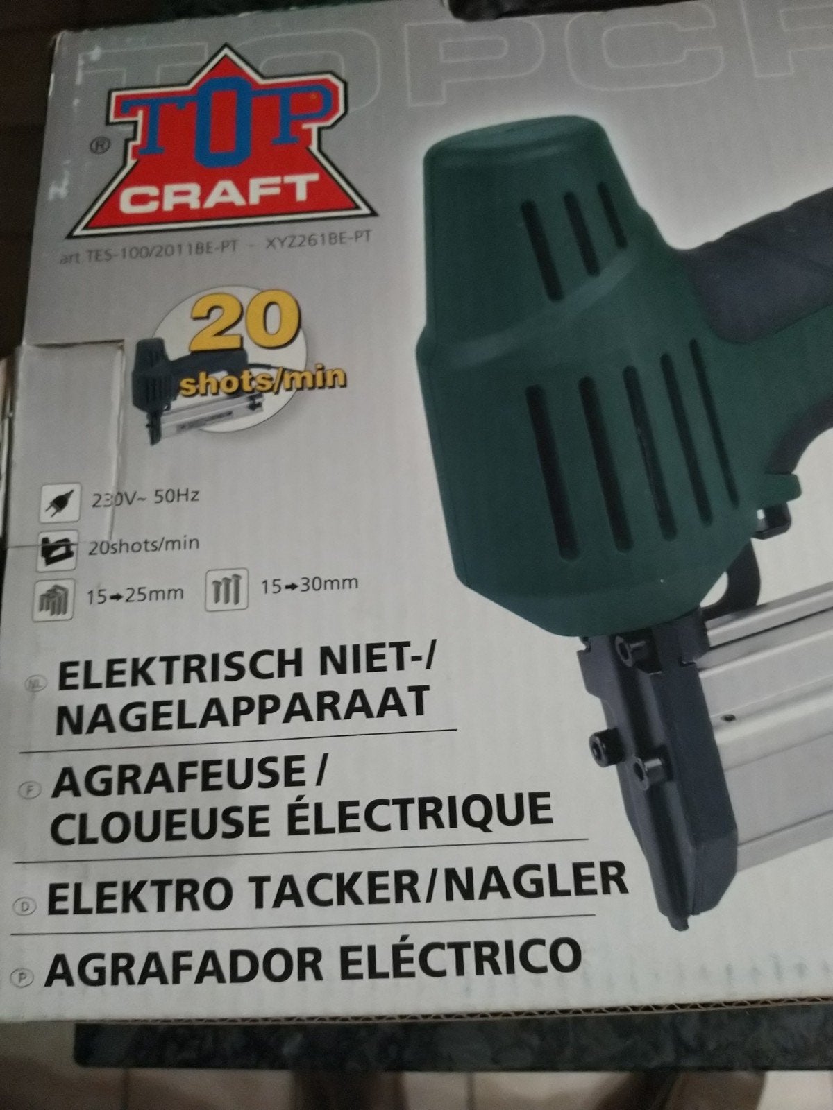 Elektrisch niet - nagelapparaat, Ophalen