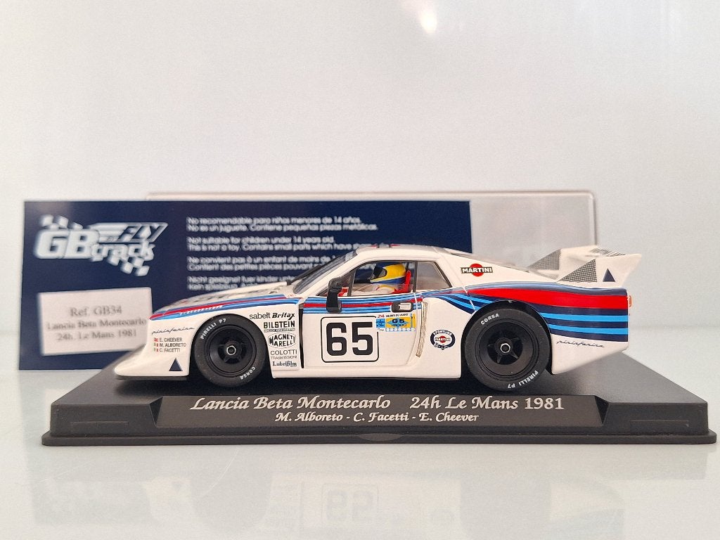 Fly Lancia Beta Montecarlo 24h Le-Mans 1981 Martini GB34, Overige merken, Racebaan, Nieuw, Ophalen of Verzenden
