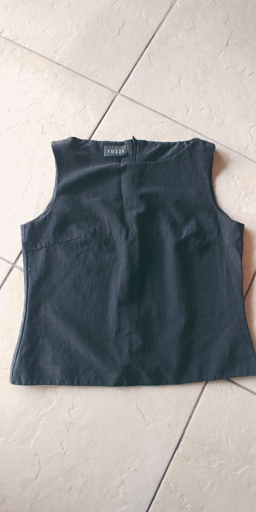 TUZZI elegant top dames zonder mouwen 38, Verzenden, Zo goed als nieuw, Zwart, Zonder mouw
