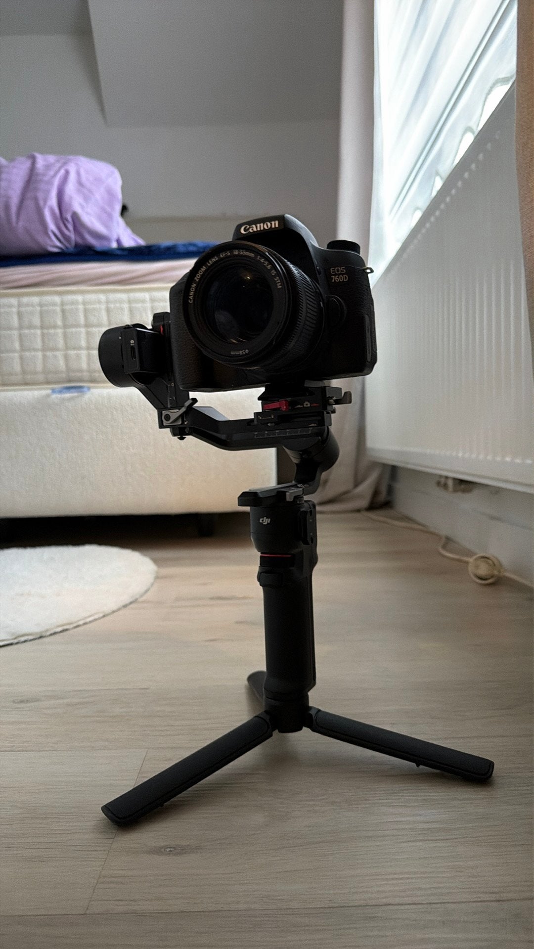 Canon 760d en dji rs3mini, TV, Hi-fi & Vidéo, Enlèvement, Comme neuf, DJI