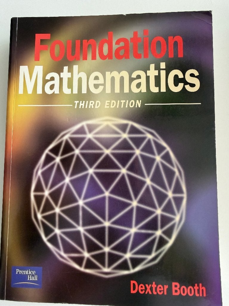 Foundation Mathematics – 3rd Edition, Ophalen, Zo goed als nieuw