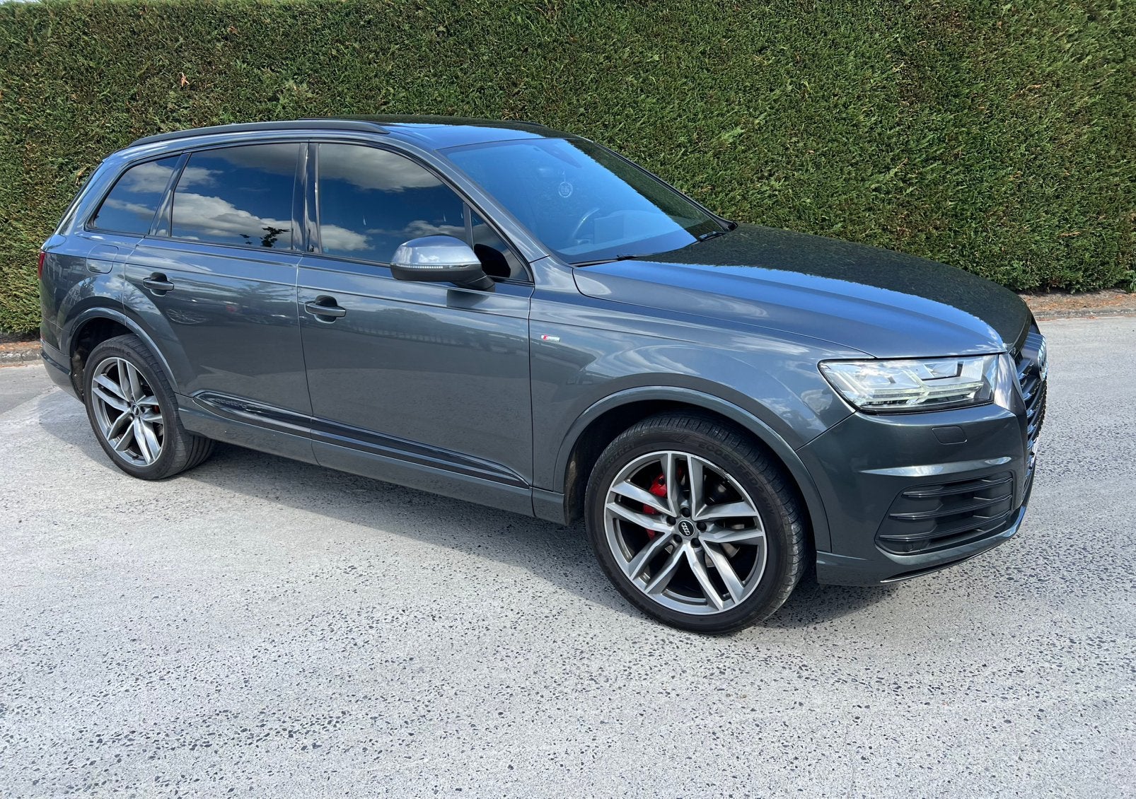 Audi Q7 • 3 x S-Line • Luchtvering •, Autos, Cuir, Argent ou Gris, Achat, Euro 6