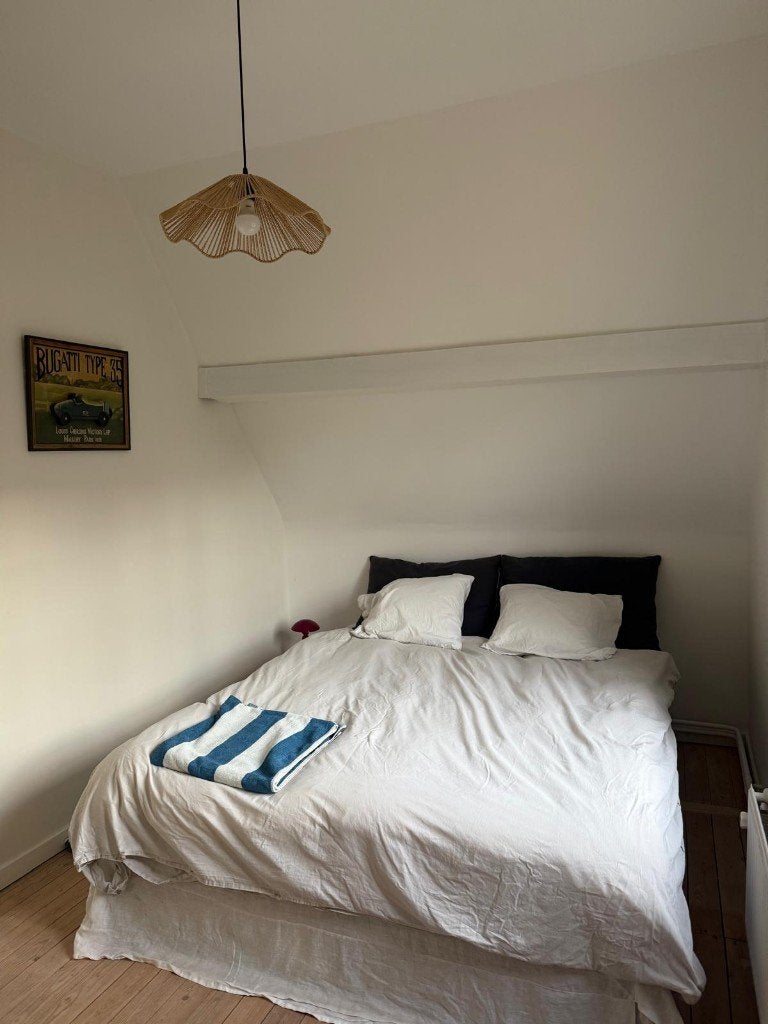 Emma bed + Matras + hoes + bedrok, Huis en Inrichting, Ophalen, Gebruikt, Zwart, Tweepersoons