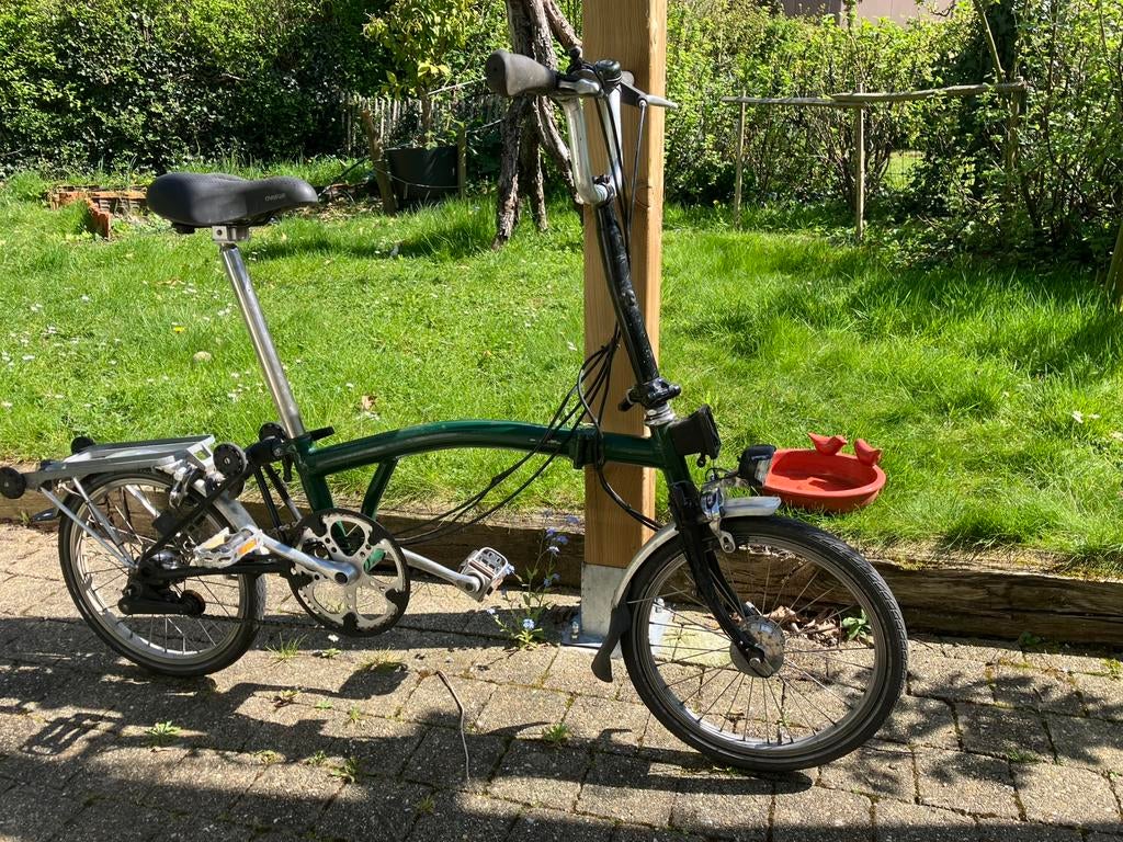 Brompton vouwfiets 2007, Fietsen en Brommers, Fietsen | Vouwfietsen, Gebruikt, Brompton, 14 tot 16 inch, Totaal opvouwbaar, Velgrem