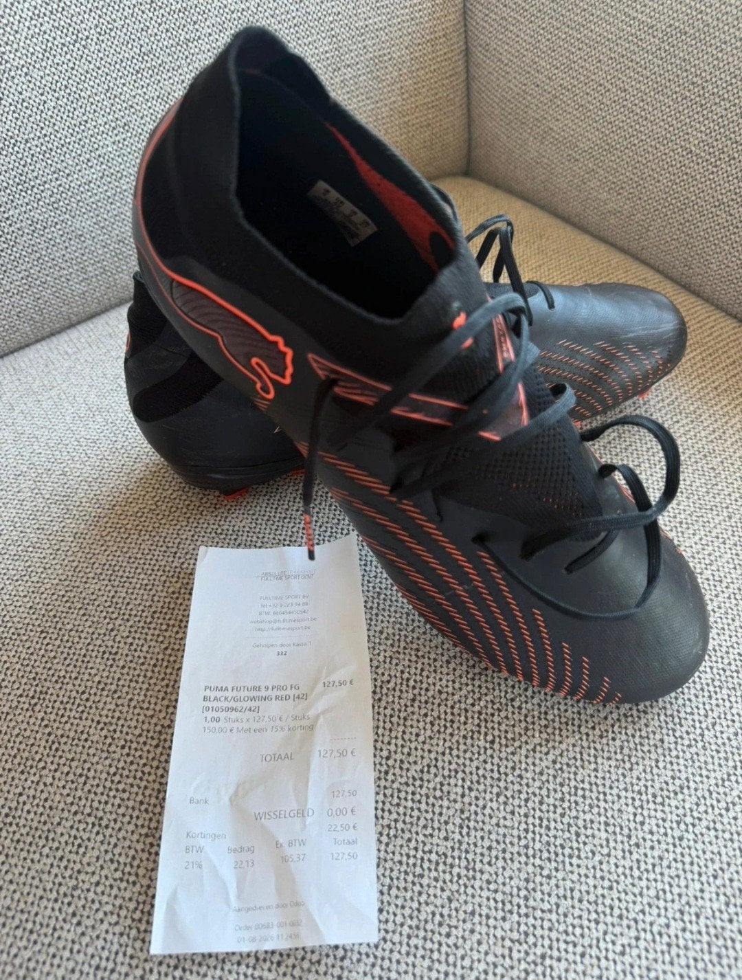 Puma Future 9 pro fg black, Sport en Fitness, Loopsport en Atletiek, Nieuw, Overige sporten, Kleding, Overige merken
