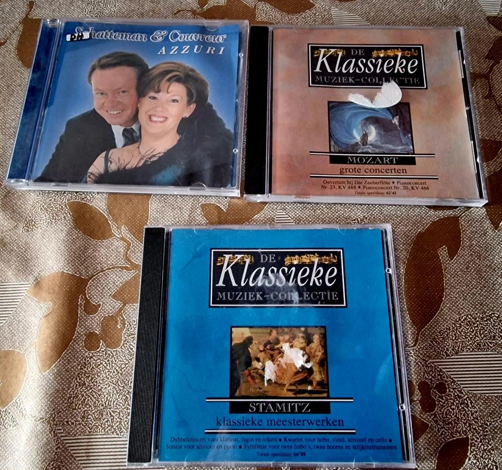 2 CD de musique classique et 1 CD de Schatteman et Couvreur, Enlèvement, Utilisé