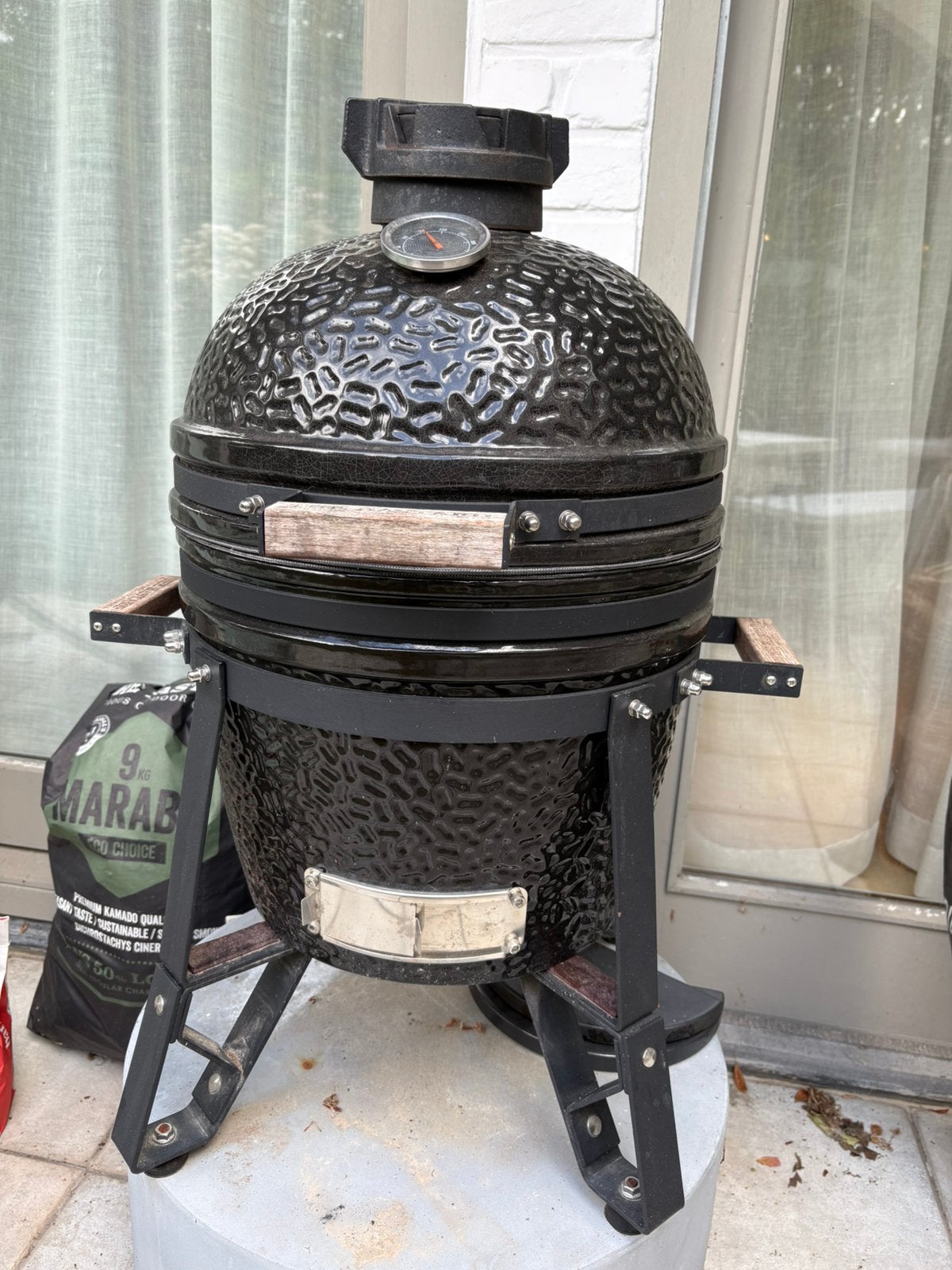 The Bastard Compact Kamado BBQ, Ophalen, Gebruikt, Met accessoires