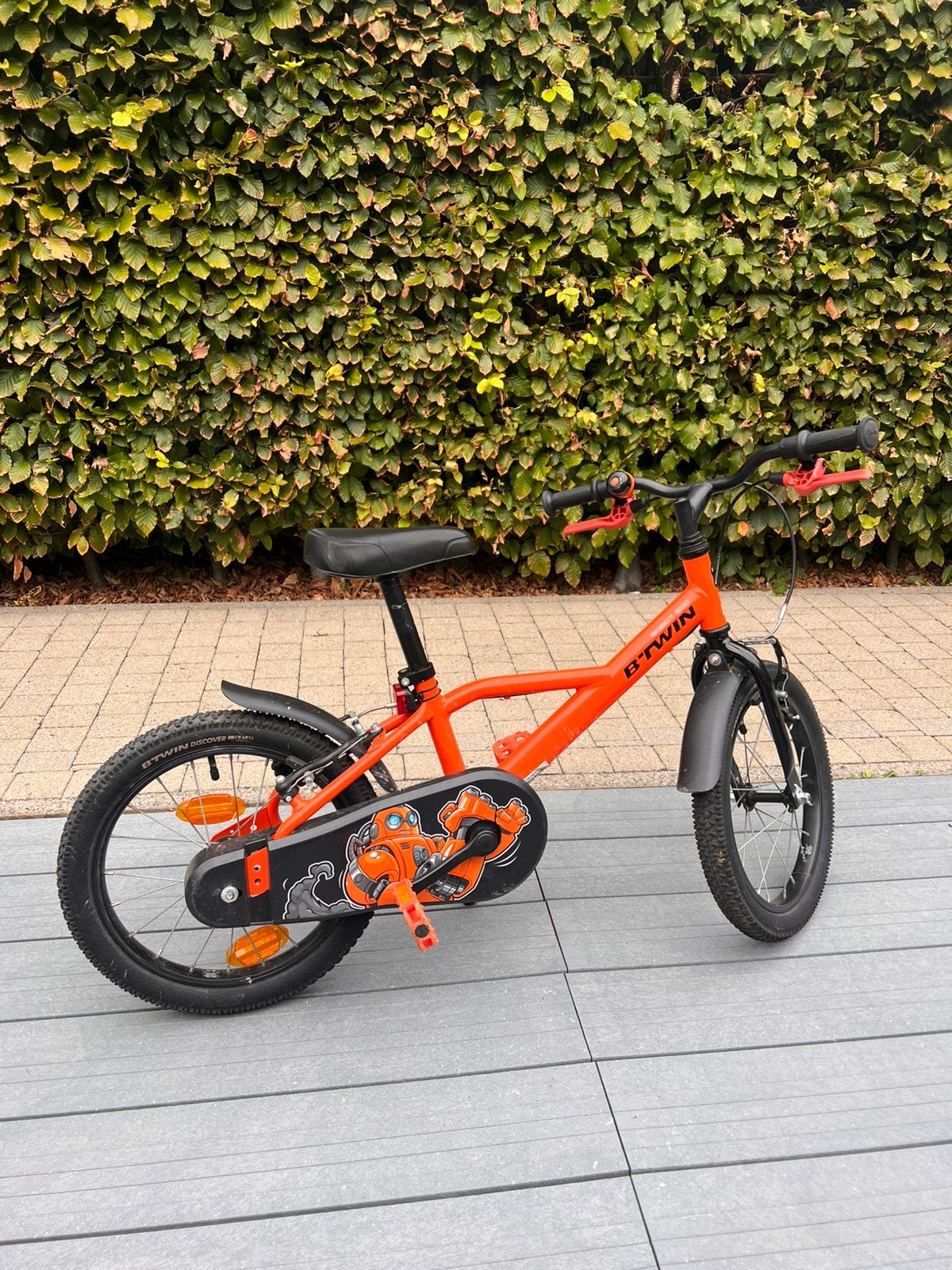 FIETS 16 INCH 4-6 JAAR 500 ROBOT B'TWIN, Ophalen, Gebruikt, Schijfrem, 16 tot 20 inch