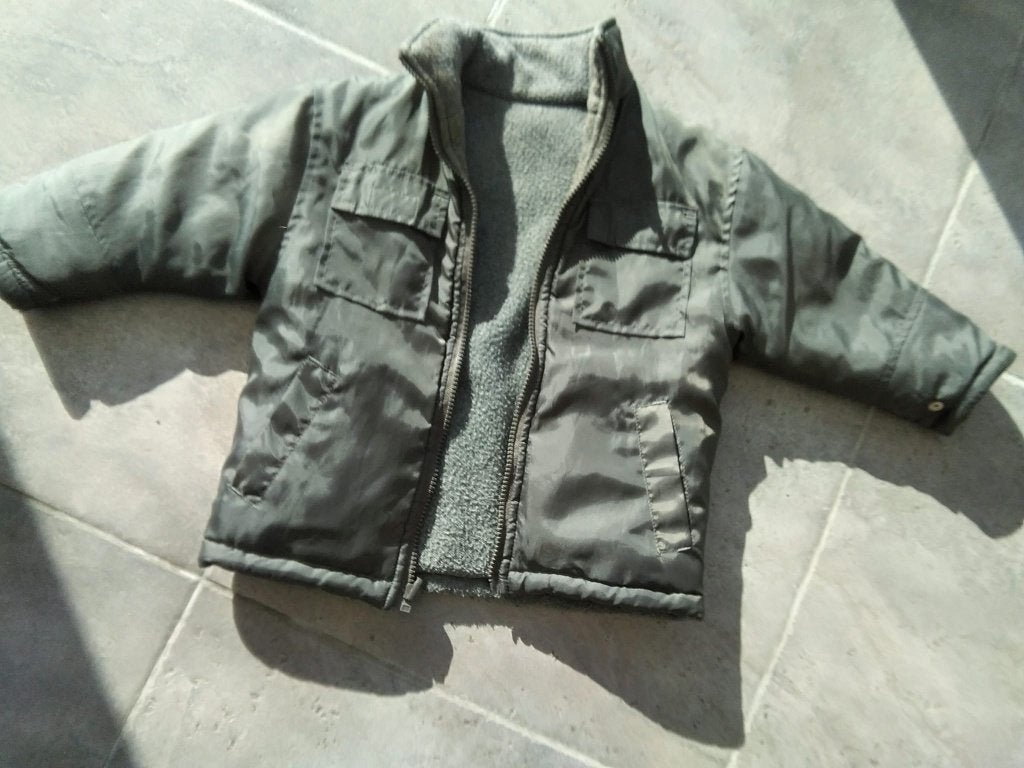 manteau garçon 2 ans = 92 réversible /Boule & Bill, Kinderen en Baby's, Kinderkleding | Maat 92, Ophalen, Gebruikt, Boule et Bill