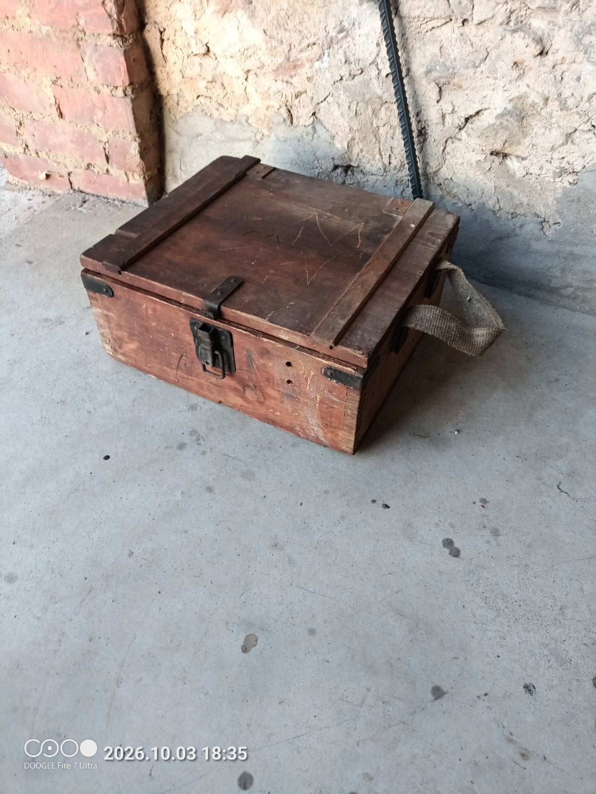 Coffre en bois militaire, Maison & Meubles, Enlèvement