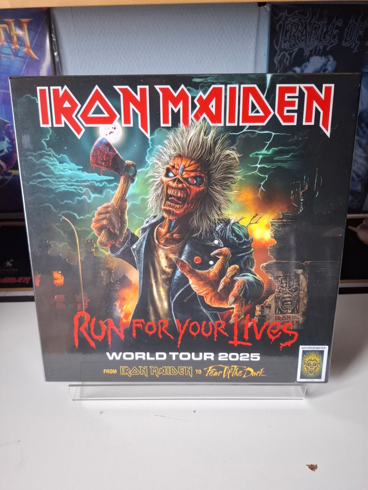 Iron maiden-Run for your lives world tour first show, 12 pouces, Heavy metal, Enlèvement ou Envoi, Coffret
