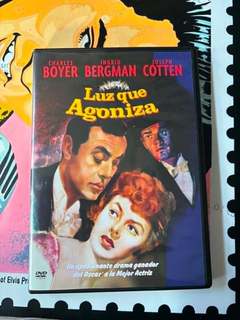 Gaslight, import Spanje, met Ingrid Bergman, Charles Boyer,, Import, Vanaf 16 jaar, Spaans, Zo goed als nieuw