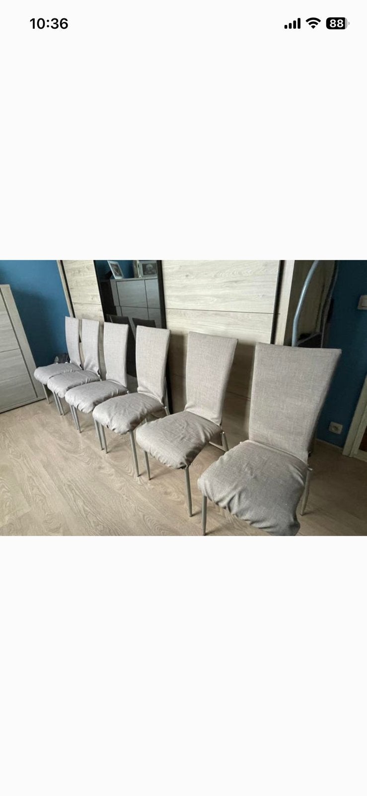 6 eetkamer stoelen, Ophalen, Overige materialen, Bruin, Zo goed als nieuw