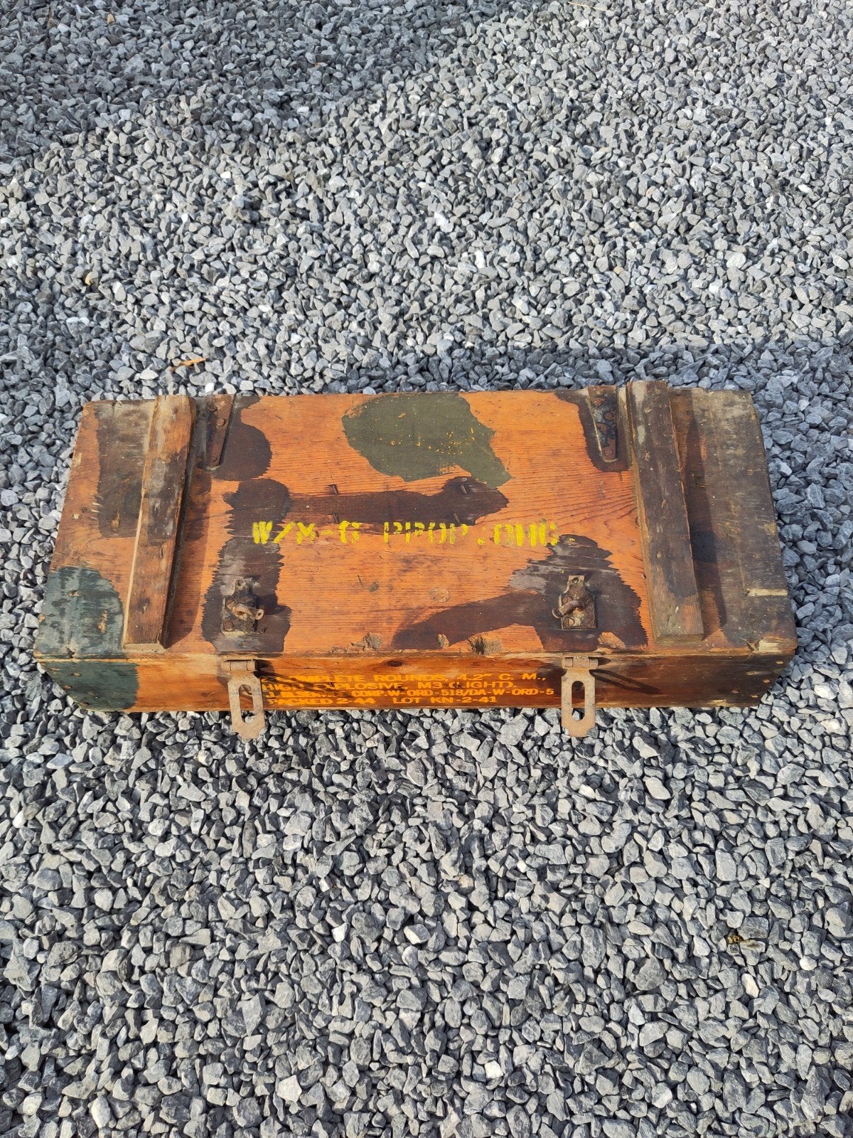 caisse us ww2 4,2 inch, Enlèvement
