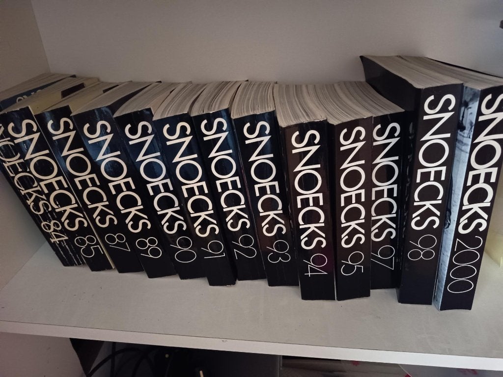 Snoecks jaarboeken, Ophalen, Zo goed als nieuw