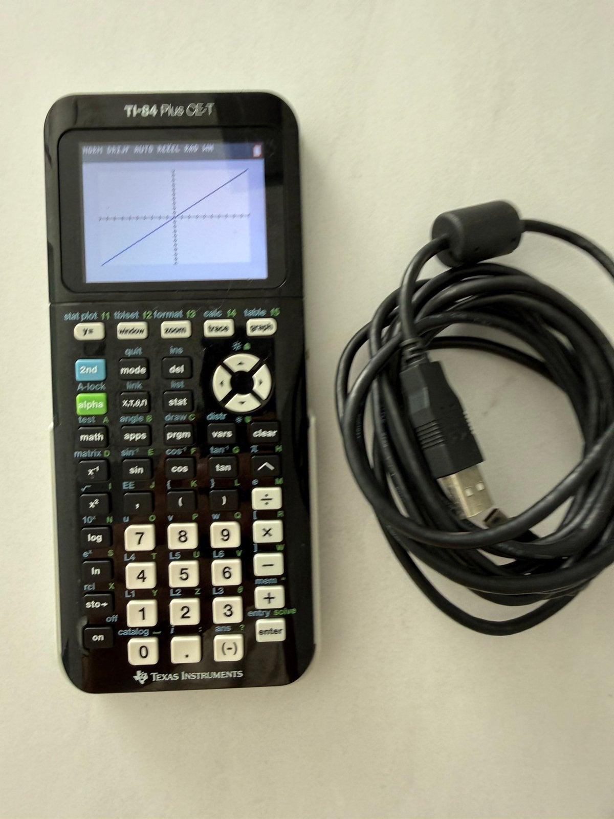 Texas Instruments rekenmachine TI-84 Plus CE-T Python, Ophalen, Grafische rekenmachine, Zo goed als nieuw
