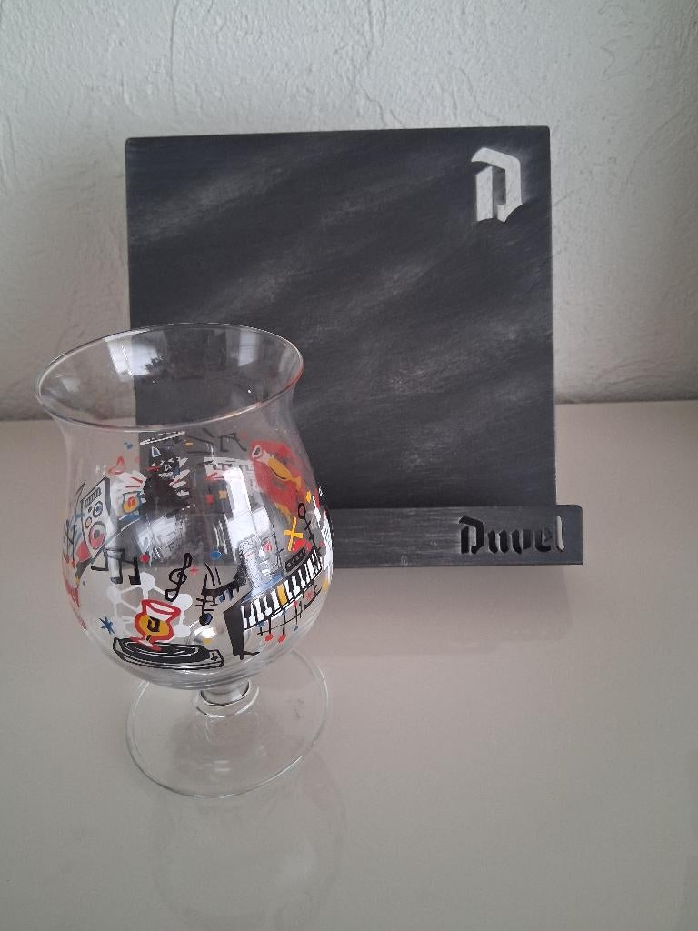 DUVEL GLAS+STAANDER, Ophalen of Verzenden, Duvel