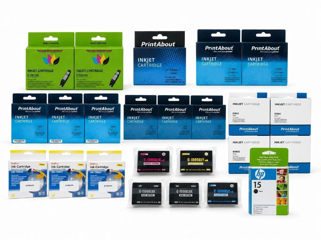 Lot inktcartridges Canon / Epson / HP – nieuw en ongebruikt, Ophalen of Verzenden, Nieuw, Cartridge, Epson