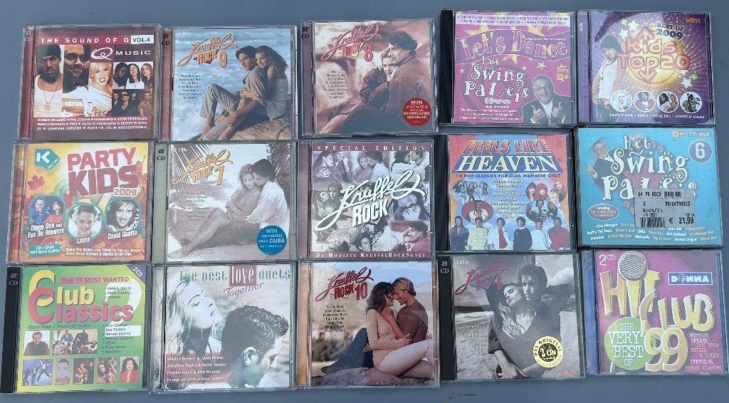15 VerzamelCD's Pop! o.a. Knuffelrock!, CD & DVD, CD | Compilations, Utilisé, Pop, Enlèvement ou Envoi