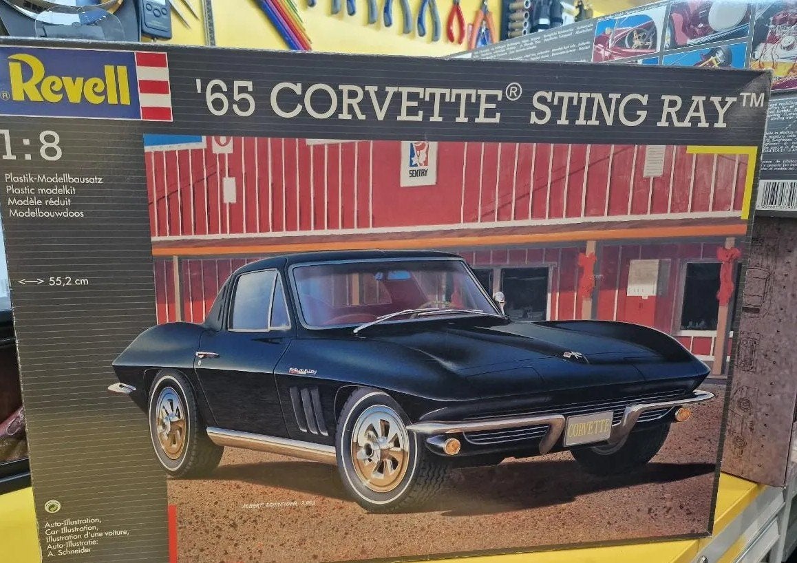 CORVETTE REVELL SCHAAL 1:8, Hobby en Vrije tijd, Modelbouw | Auto's en Voertuigen, Ophalen of Verzenden, Revell