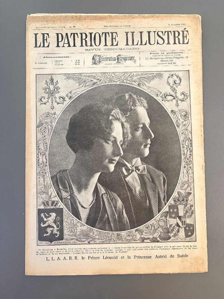 LE PATRIOTE ILLUSTRÉ N 45 (6 Novembre 1926), Collections, Envoi, 1920 à 1940, Journal