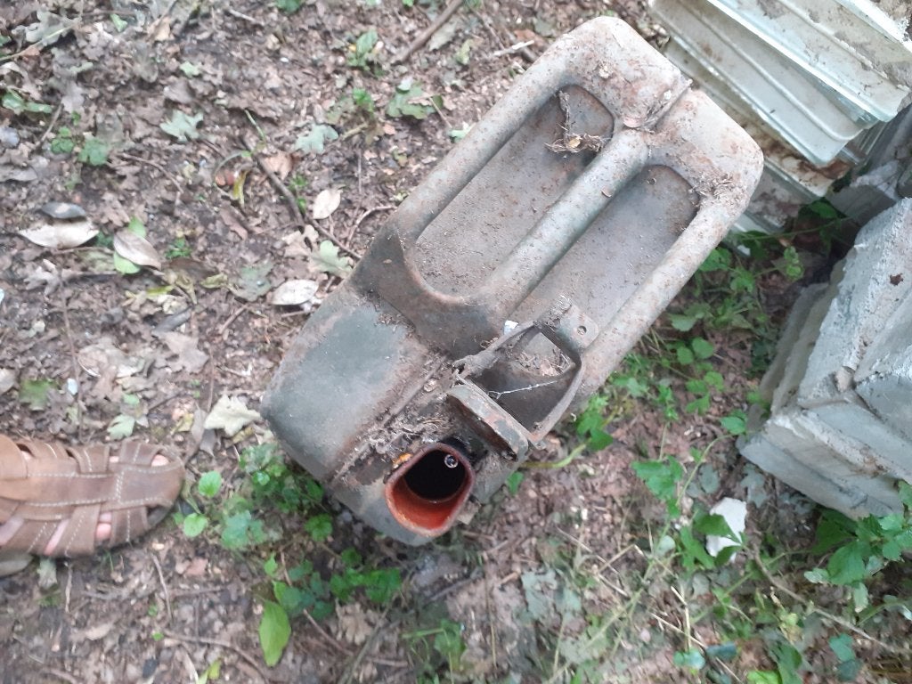 Jerrycan duits model, Ophalen, Gebruikt