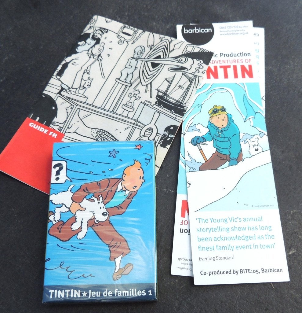 Jeux des familles TINTIN, neuf sous cello, Collections, Envoi, Tintin, Neuf