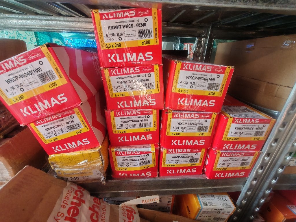 Visserie grandes longueurs sarking toiture isolation au kilo, Ophalen, Nieuw