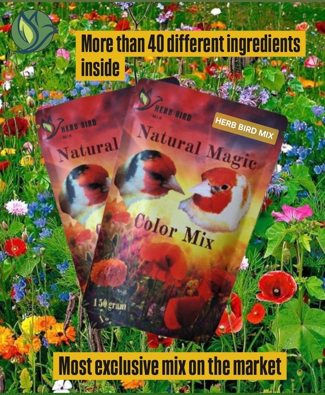 Natural Magic Color Mix ( 150 gram ) - Herb Bird Mix, Dieren en Toebehoren, Ophalen, Nieuw, Eten en Drinken