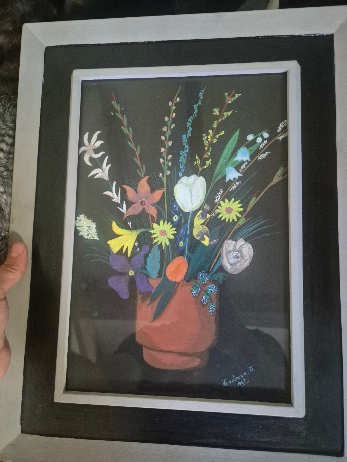 origineel Andre Vandecan schilderij, Antiek en Kunst, Ophalen of Verzenden