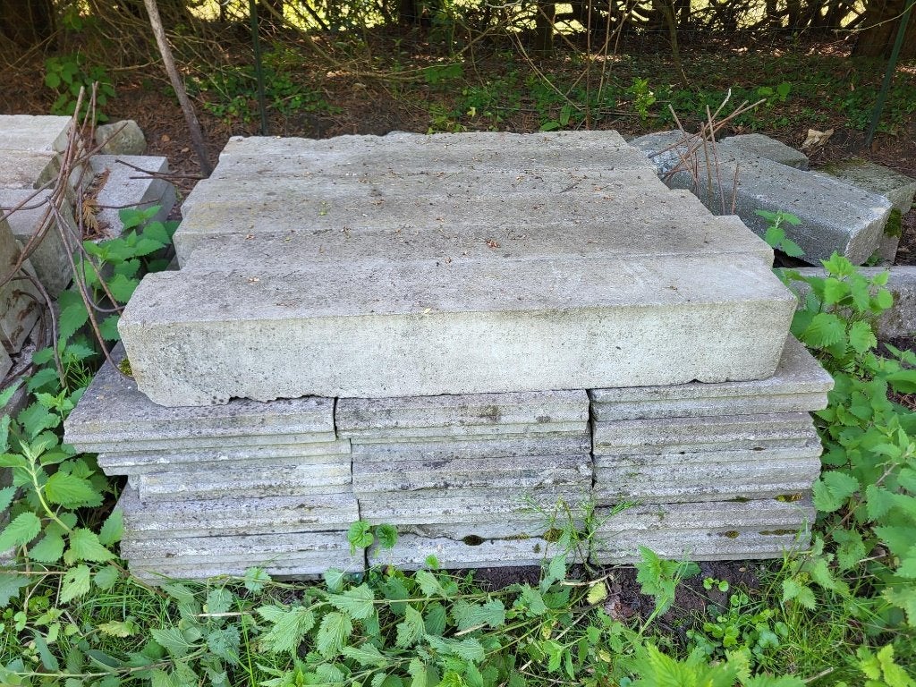 Bordures en béton 100x40x6 (50 pièces)/100x20x6 (25 pièces), Jardin & Terrasse, Enlèvement, Béton