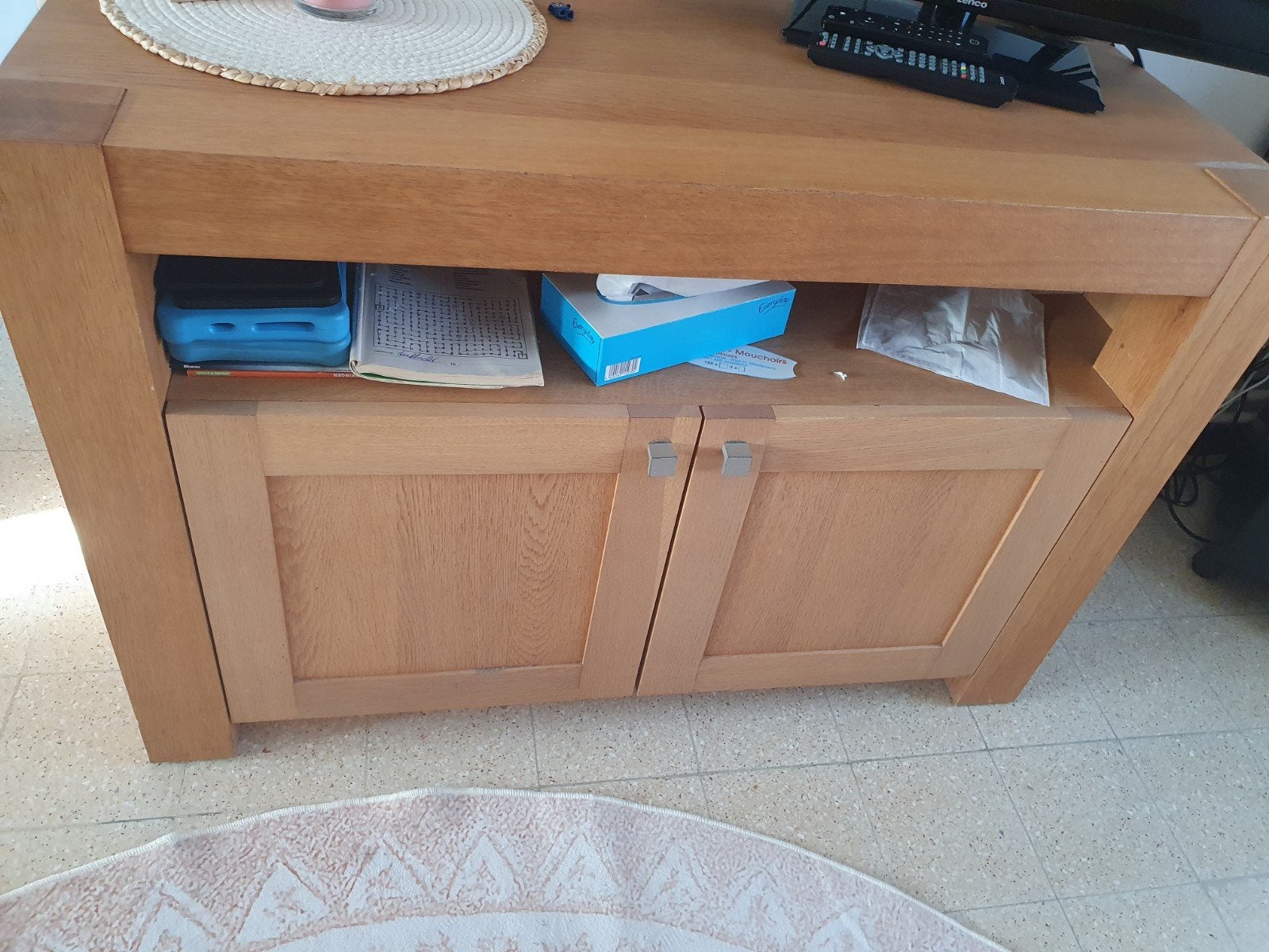 tv kast, Huis en Inrichting, Ophalen, Gebruikt, Eikenhout, Landelijk