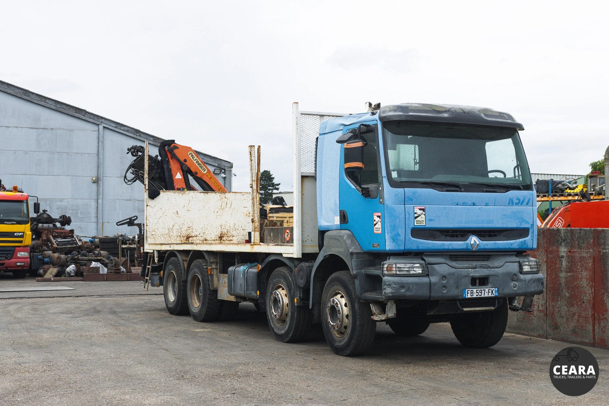 Renault Kerax 370 dCi 8x4 Plateau grue, Autos, Camions, Achat, Entreprise, Renault, Diesel