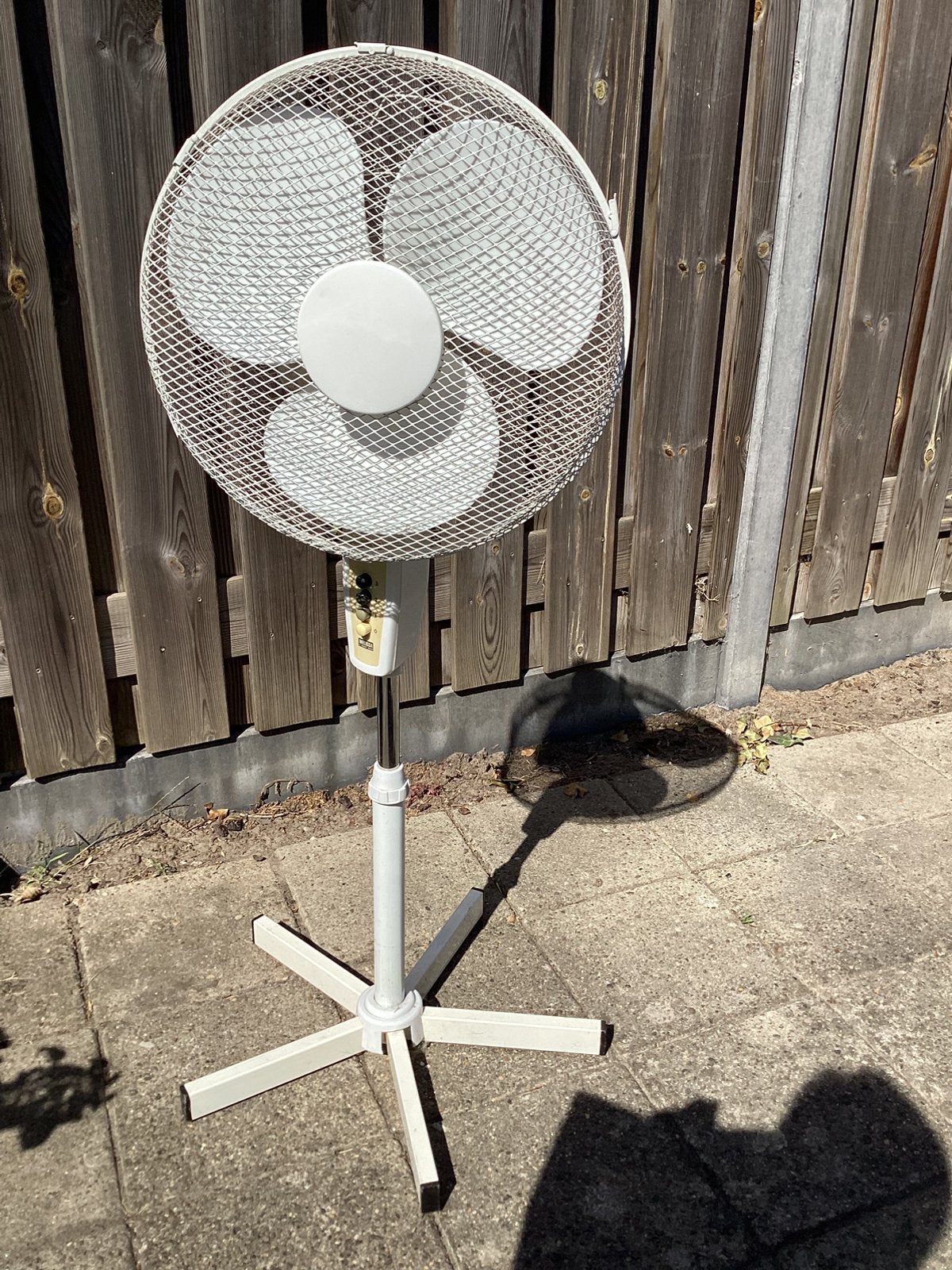 Grote stevige ventilator Melissa in goede conditie, Ophalen, Gebruikt, Vloerventilator