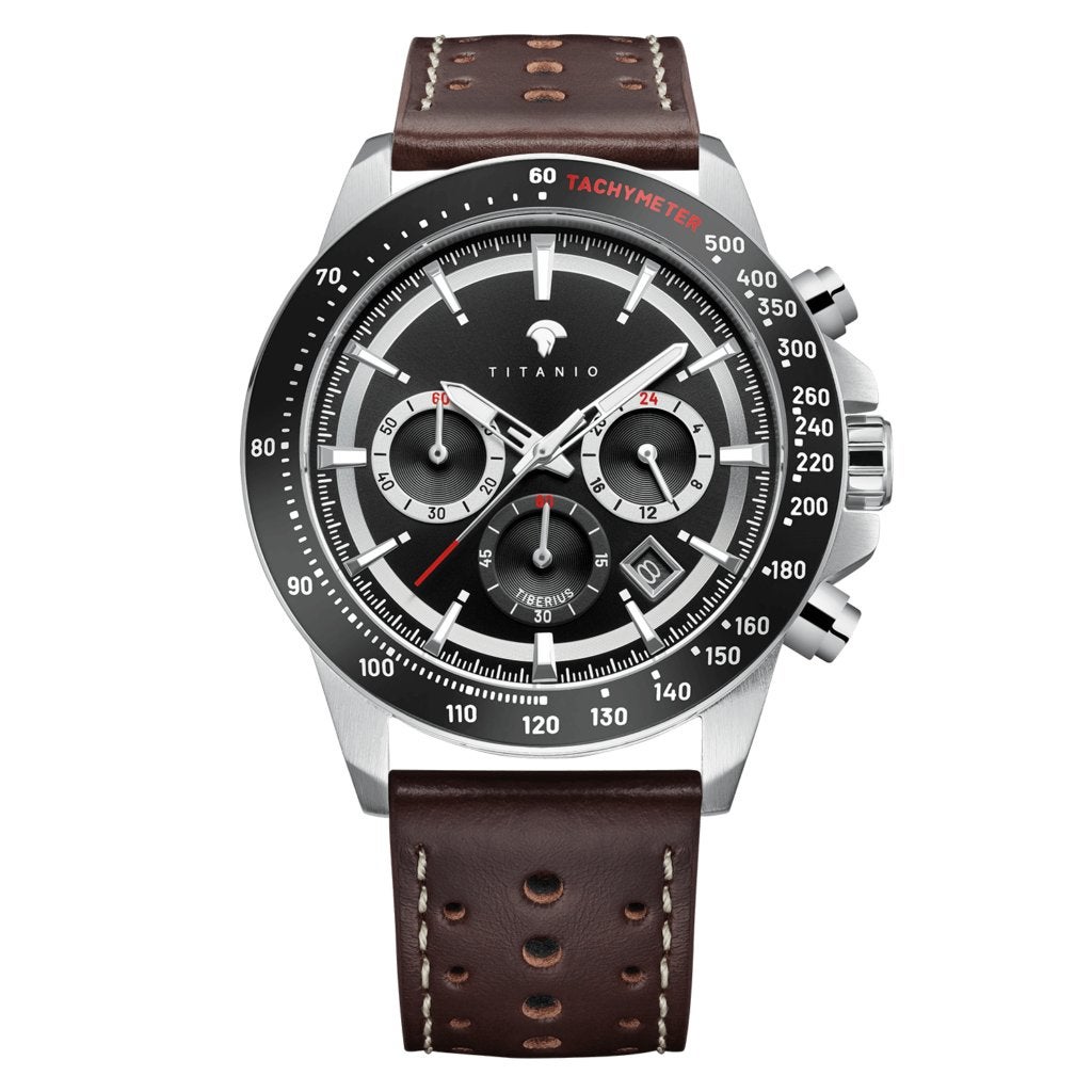 Titanio Tiberius Tiberius horloge 24G.LBR.06 (nieuw), Handtassen en Accessoires, Overige Accessoires, Ophalen, Nieuw