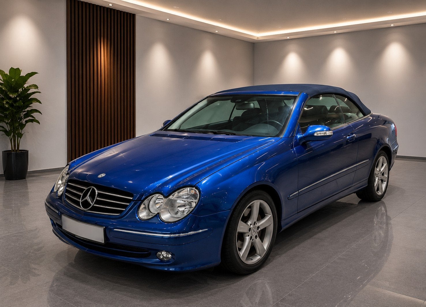 Mercedes CLK 200 | Cabriolet | 94.853 KM | Orion Blauw, Auto's, Cabriolet, Blauw, Leder, Bedrijf
